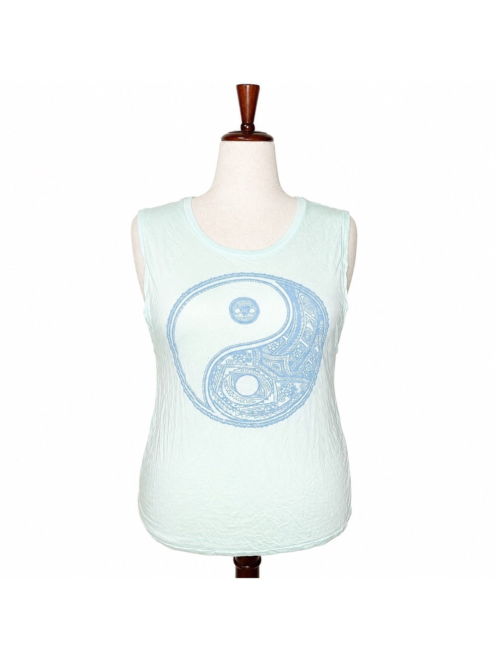 Fifth Sun Women's Sleeveless Yin Yang Graphic Tank Top XL